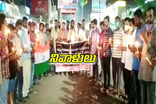 Candles rally at bhuvanagiri, soldiers attack at chhattisgarh