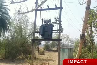 New transformer installed in village