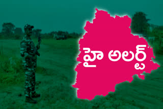 High alert, telangana state border