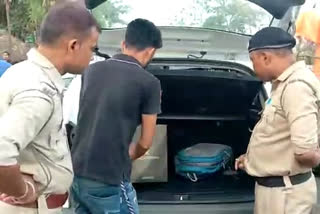 naka checking at Kanksa in birbhum-bardhaman border