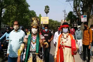 Awareness campaign conducted due to corona in Bhagalpur