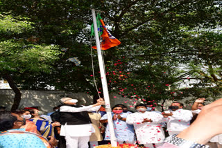 बीजेपी स्थापना दिवस कार्यक्रम रायपुर, bjp foundation day program at raipur