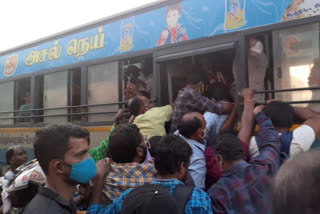 Passengers are suffering as buses not running smoothly from Ambur