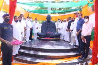 Latest news of Hanumangarh,  Mahatma Gandhi statue in Hanumangarh