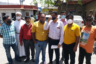 Husband Memorial School in ajmer , protest in ajmer