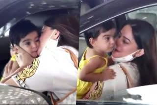 WATCH: Mahi Vij bids daughter Tara tearful goodbye at the airport