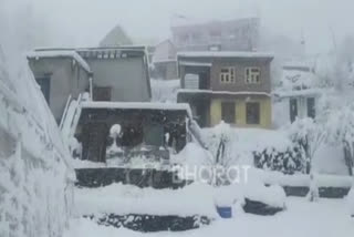 Fresh snowfall in Lahaul-Spiti