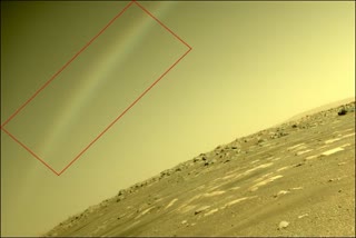 NASA tweet about rainbow on Mars