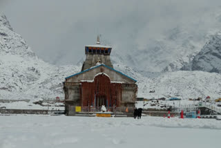 Preparations affected due to snowfall in Kedarnath