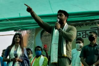 bengal election 2021 mp deepak adhikari in a election campaign in sonarpur south assembly for tmc