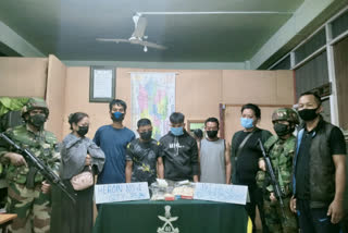 Drugs over 152 lakhs recovered in Mizoram  Drugs over 152 lakhs recovered  Drugs recovered in Mizoram  ഹെറോയിൻ  ഹെറോയിൻ പിടിച്ചെടുത്തു  ഹെറോയിനുമായി അഞ്ച് പേർ പിടിയിൽ  Mizoram  Mizoram Heroin seized