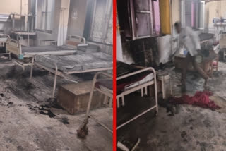 Fire breaks out in JLN hospital in Ajmer  Fire in JLN hospital  Fire in Ajmer hospital  Fire breaks out in neurosurgery ward of JLN hospital in Ajmer  ജെ‌എൽ‌എൻ ആശുപത്രിയിൽ തീപിടിത്തം  ജെ‌എൽ‌എൻ ആശുപത്രിയിലെ ന്യൂറോ സർജറി വാർഡിൽ തീപിടിത്തം  ജെ‌എൽ‌എൻ ആശുപത്രി  ജവഹർ ലാൽ നെഹ്‌റു മെഡിക്കൽ കോളജ്  jawaharlal nehru medical college  rajastan fire  ajmer fire  അജ്‌മീർ തീപിടിത്തം  തീപിടിത്തം  അപകടം  burn  fire