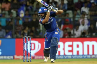 ipl 2021 mumbai indians captain rohit sharma hitting big shot in practice at chennai video viral