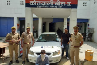 A crook arrested in an encounter with Noida police