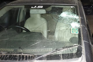 unidentified persons attacked sabarimala car in pollachi