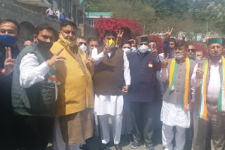 Congress rally in Solan, सोलन में कांग्रेस की रैली