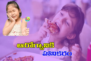 Harmful to the health of young children with junk food