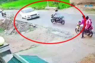 Car-bike head-on collision