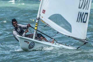 Vishnu Saravanan  Sailor  Olympics  Indian sailor  Tokyo Olympics  വിഷ്ണു ശരവണന്‍  തുഴച്ചില്‍  ഏഷ്യൻ ക്വാളിഫയര്‍