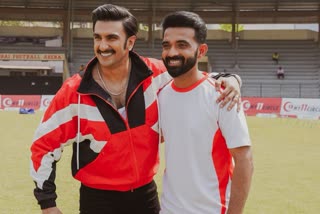 Ranveer Singh with Ajinkya Rahane