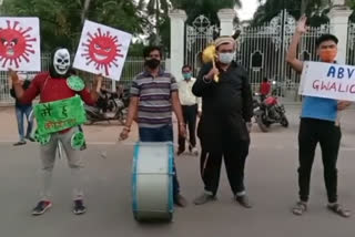 ABVP's unique rally