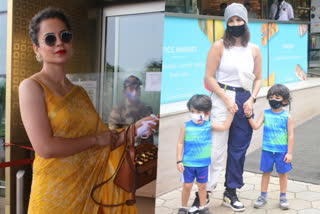 Kangana Ranaut spotted at airport, Sunny Leone steps out with kids