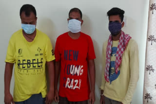brownsuger seize 3 arrested in sambalpur