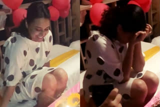 Swara Bhasker gets emotional as parents, friends surprise her with b'day bash