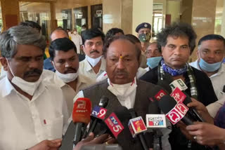 Minister Eshwarappa on  Transport  strike