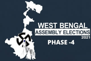 West Bengal Assembly polls phase 4  West Bengal election  Mamata Banerjee vs Suvendu Adhikari  மேற்கு வங்கத்தில் ஏப்.10 நான்காம் கட்ட வாக்குப்பதிவு  வாக்குப்பதிவு