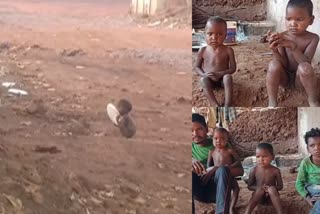 child licking left away food plates