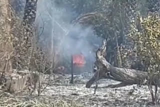 Kota news, Fire in JDB Girls College Campus