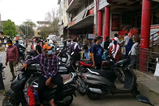 people gathered in market