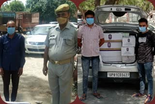 Greater Noida police arrested 3 illegal liquor smugglers