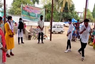 forest department giving massage through drama