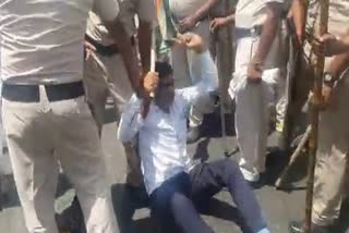 Police detained farmers protesting at KMP Expressway in Nuh