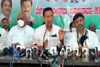 Randeep Sing Surjewala press meet at Belgavi