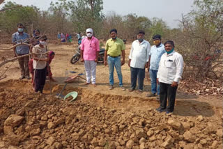 mogulan pally,  The District Panchayat Officer inspection village