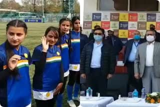 kiran rejeju inaugurates rugby and football tournament at trc turf ground in srinagar