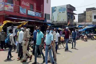 zonal officer visited the weekly market in jamshedpur