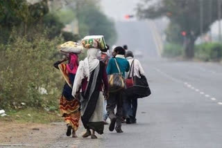 Laborer's returning to home from Maharashtra