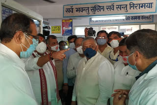 Minister of State VK Singh on the visit of Government Hospital