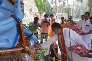 bengal election 2021 Suvendu Adhikari is campaigning for Raiganj BJP candidate krishna kalyani