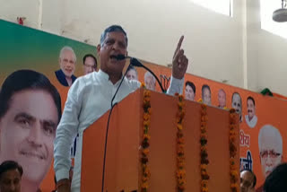 Haryana Education Minister Kanwar Pal Gujjar speaking at a function