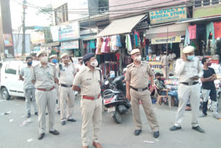 special campaign fo challan in najafgarh market