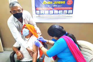 rewari 95 year old woman corona vaccine