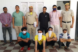 5 members of thugs gang arrested in rohtak