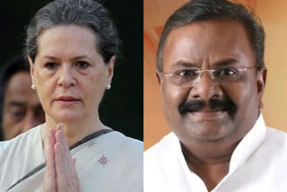 Sonia Gandhi condolens death of Congress candidate in Tamil Nadu