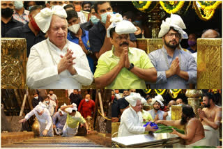 Kerala Governor Arif Mohammad Khan visited Sabarimala  Kerala Governor  Arif Mohammad Khan  Kerala Governor Arif Mohammad Khan  Sabarimala  ഗവര്‍ണര്‍ ആരിഫ് മുഹമ്മദ് ഖാന്‍ ശബരിമല ദര്‍ശനം നടത്തി; ഇന്ന് മടങ്ങും  ഗവര്‍ണര്‍ ആരിഫ് മുഹമ്മദ് ഖാന്‍ ശബരിമല ദര്‍ശനം നടത്തി  ഇന്ന് മടങ്ങും  ആരിഫ് മുഹമ്മദ് ഖാന്‍  ഗവര്‍ണര്‍  ശബരിമല ദര്‍ശനം നടത്തി  ശബരിമല