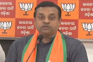 state bjp party office pressmeet by bjp nationl spokesperson sambit patra